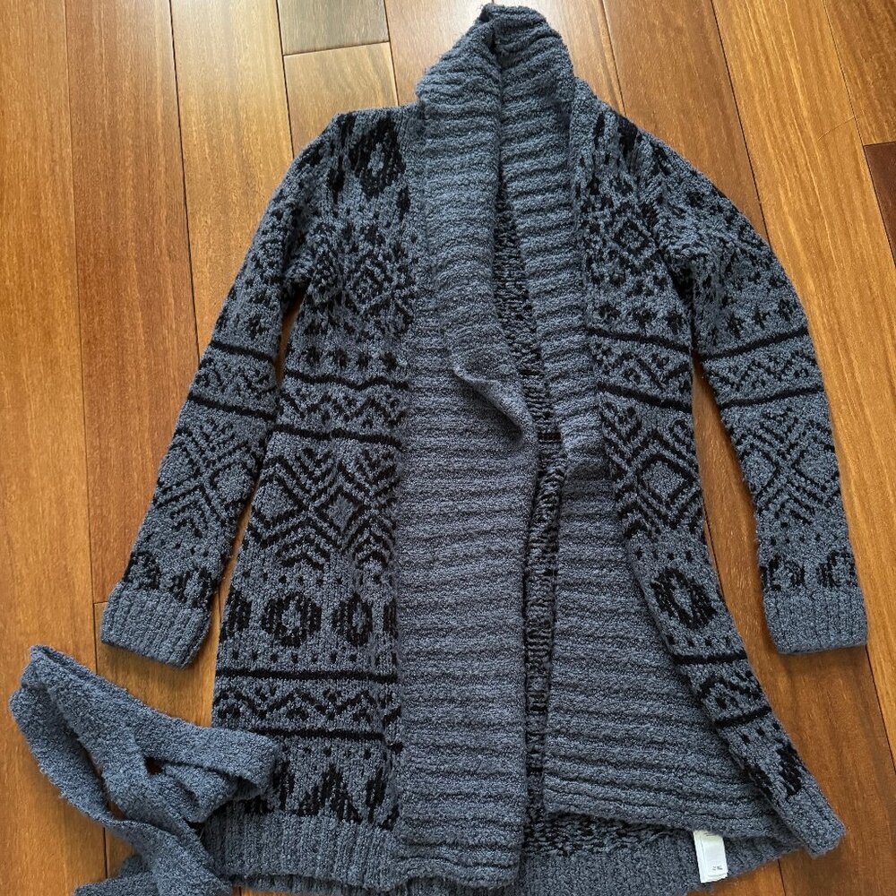 Belted sweater